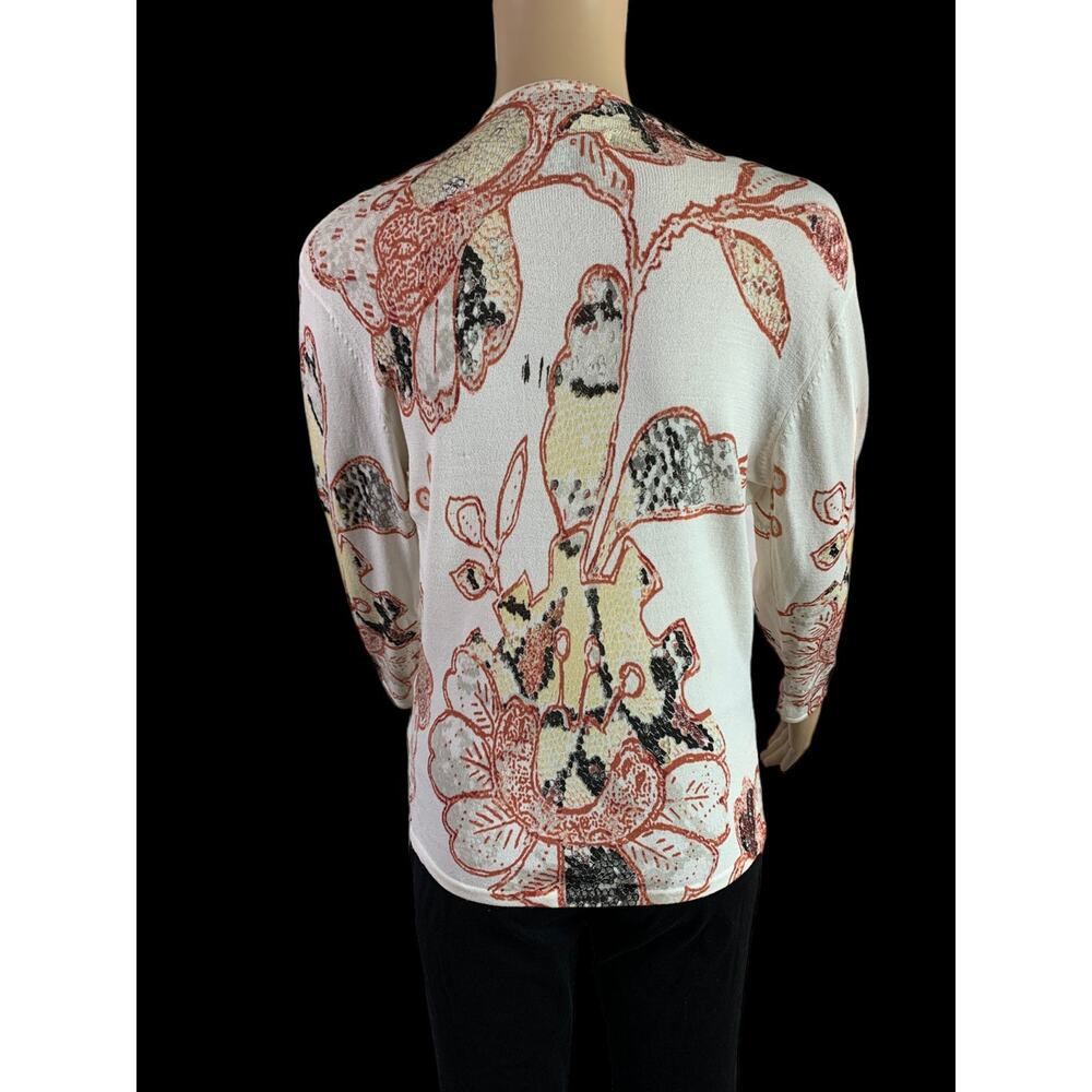 Lillie Rubin Vintage 90's Women;'s Medium Beaded Top Iridescent V-Neck sequins - Picture 7 of 9